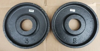 IVANKO Olympic TWO 5lb weight plates pounds gym 10lb total - Image 1 of 2