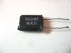 NKD Radio Cristal 23,390 MHz Diamètre 0,5mm 0,02inch Plombs Vintage - Photo 1/2