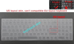 US Keyboard Skin Cover for HP 15-DB 15-DF 15-DR 15-DX 15-DY 15-EC 15-EF 17-AE - Picture 1 of 8