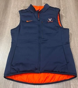 UVA Cavaliers NikeShield Reversible Puffer Vest Nike Women’s Small Athlete - Picture 1 of 4