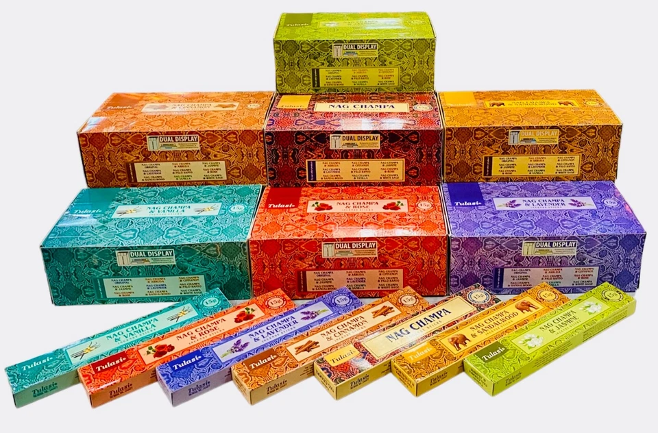 Tulasi Nag Champa Delights  Incense Sticks (12 Units  168  Sticks/Box) - Image 1 of 4