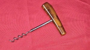 Vintage Bakelite Cork Screw Straight Pull Butterscotch Corkscrew Beautiful - Picture 1 of 16