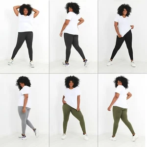 New Brave Soul Leggings Womens Added Stretch Lounge Wear Gym Pants Long Bottoms - Picture 1 of 9