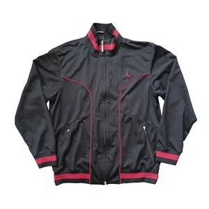 Jordan XIII Retro 13 Flint Track Jacket Mens Large Black Basketball Zip Pockets - Picture 1 of 20