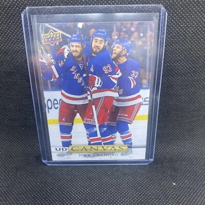 2019-20 Upper Deck UD Canvas #C39 Mika Zibanejad Rangers - Image 1 of 2