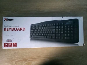 Trust Spritzwassergeschützte Tastatur Classicline QWERTZ kabelgebunden recht tippend 1,8m Kabel - Bild 1 von 2