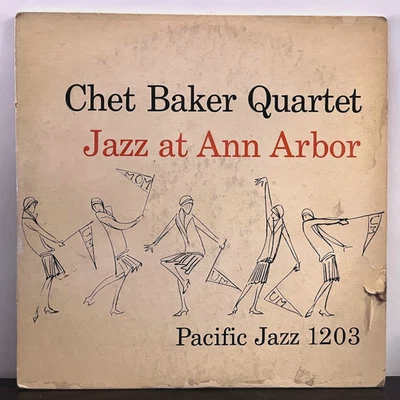 CHET BAKER QUARTET - Ann Arbor (Autograph Signed?) - 12" Vinyl Record LP - G+ - Image 1 of 4