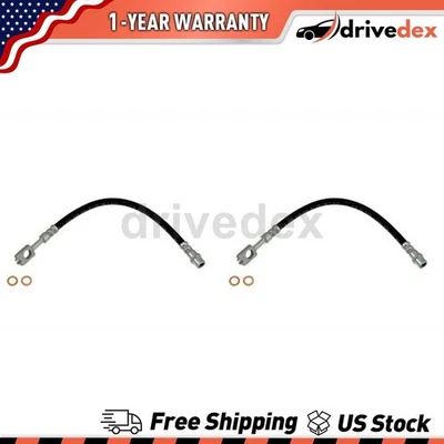 Pair Dorman - First Stop Brake Line Hose Fits 2000 2001 2002 Audi A6 Quattro - Image 1 of 4