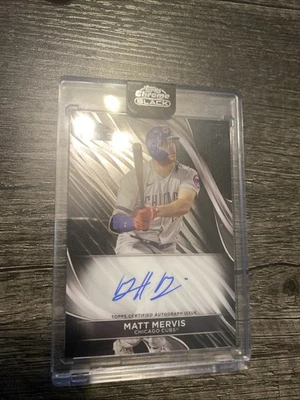 2024 Topps Chrome Black On Card Autograph  Matt Mervis  CBA-MME - Image 1 of 2