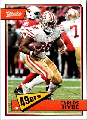 2018 Panini Classics Carlos Hyde #84 San Francisco 49ers Football Card - Image 1 of 2