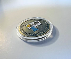 Mummy's or Daddy's Turn Sleeping Time Parenting Challenge Coin Aged Brass - Bild 1 von 8