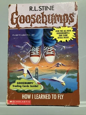 Goosebumps #52 How I Learned To Fly •  RL Stine **VINTAGE** - Image 1 of 4