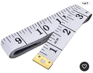 Cinta métrica suave doble escala cuerpo costura flexible sastre artesanía vinilo regla para - Imagen 1 de 3