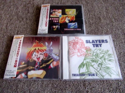 3CD Set SLAYERS TRY TREASURY VOX BGM 1 2 KICA-351 1997 Osamu Tezuka - Image 1 of 2