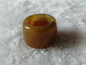 China Natural Jade Hand Carving Thumb Rings Ring or Pendant Decorations - Picture 1 of 4