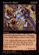 Kaervek's Spite ~ Moderately Played Visions MTG Magic UltimateMTG Black Card