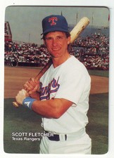 1989 Mother's Cookies Texas Rangers SCOTT FLETCHER #13
