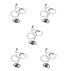 5 X Motorola Radio Forma de D 2,5 mm Un solo pin Escuchar Recibir Solo Auriculares - Imagen 1 de 4