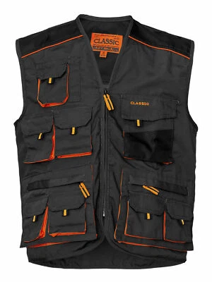 ARTMAS Arbeitsweste Montageweste Berufsweste Schutzweste Viele Taschen(CLASSIC-V)