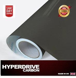 Vinyl Wrap Car Dark Grey Gloss Premium Quality Sheet Film Free Air Release UK - Picture 1 of 4