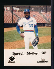 1987 Richmond Braves Team issue Photo card Darryl Motley 4x5 Bob's Camera's *