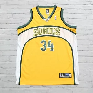 Vintage Seattle Sonics Ray Allen Basketball Jersey Authentic Sewn Supersonics - Picture 1 of 10