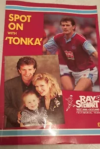 RAY STEWART West Ham, Spot on Tonka Testimonial brochure 82 pages, RARE - Picture 1 of 4