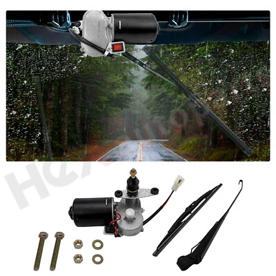 12V Electric Windshield Wiper Motor Kit Universal or UTV Polaris RZR Kawasaki - Image 1 of 4