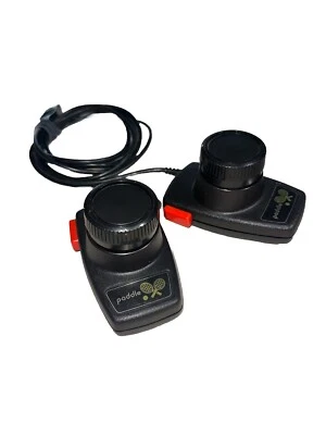 Atari 2600 Pair Of Original  Paddles Cleaned Working - Image 1 of 2