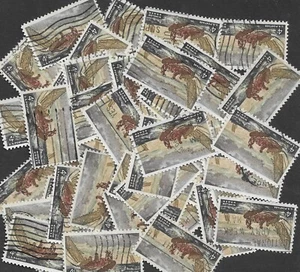 Postage Stamps For Crafting: 1962 4c Winslow Homer/Sailboat; Multi; 50 Pieces - Picture 1 of 1