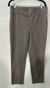 Chicos Pants Womens 1 Small Brown Ankle Stretch Pull On Fabulously Slimming - Picture 1 of 12