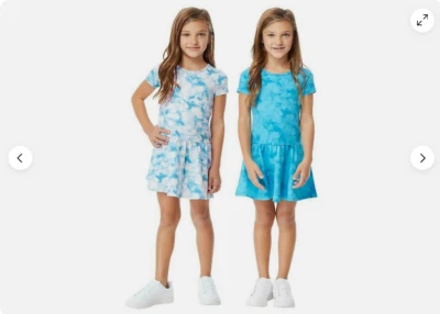 32 Degrees Girls 2 pack Ultra Soft Dress,- J(BLUE ATL- TEAL, 2T)NWT - Image 1 of 2