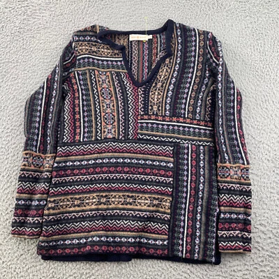 Suéter tejido Tory Burch para mujer extra pequeño mezcla de lana alpaca multicolor cuello en V Foto 1 de 4