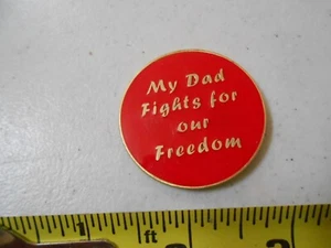 RARE US MARINE CORP USMC DAD FIGHTS FOR FREEDOM MILITARY CHALLENGE COIN SEMPER - Picture 1 of 4