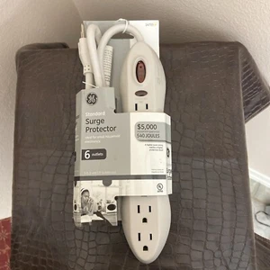 NEW GE SurgePro 6-Outlet Electronics Protector 540 Joules 3-FT SJT 14 AWG 3-wire - Picture 1 of 11