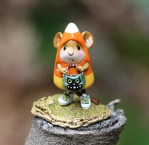 Wee Forest Folk Halloween Figurine M-464 - The Candy Corn Costume - Picture 1 of 4