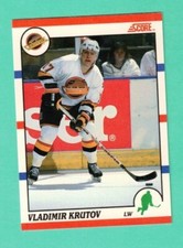 (1) VLADIMIR KRUTOV  1990-91 SCORE # 273 CANUCKS ROOKIE NM-MT CARD (G5909)