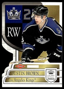 2003-04 Pacific Crown Royale #119 Dustin Brown 494/899 Los Angeles Kings