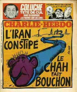 "CHARLIE HEBDO N°471 du 21/11/1979" REISER: IRAN CONSTIPÉ /Gébé: PULL-OVER ROUGE - Imagen 1 de 2