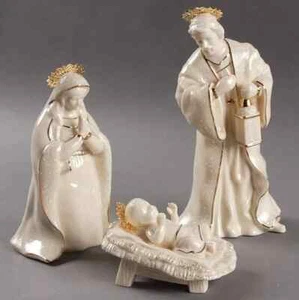 Lenox Innocence Nativity The Holy Family 3 PC Figurine Set Mary-Joseph-Jesus NIB - Picture 1 of 12