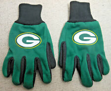 Green Bay Packers Team Logo 2 Tone Non-Slip Utility Gloves