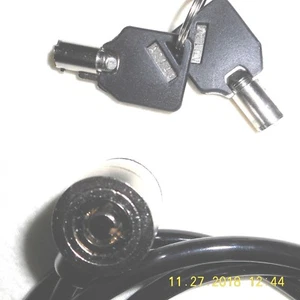 OEM "SERIES A" BLACK CABLE LOCK FOR LAPTOPS, NOTEBOOKS & TABLETS - Picture 1 of 5