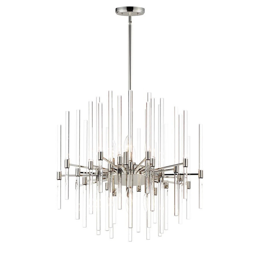 Maxim Lighting Divine 8-Light 23" Chandelier, Polished Nickel/Clear - 38405CLPN - Image 1 of 1
