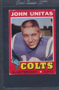 1971 Topps #001 Johnny Unitas Colts Fair *2031 - Picture 1 of 1