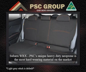 SEAT COVER fits Subaru WRX REAR 100% WATERPROOF PREMIUM NEOPRENE - Picture 1 of 5