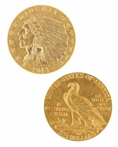 $2.5 Quarter Eagle Indian Head CU Raw Gold Pre 1933 Gold (Random Year) - Picture 1 of 2