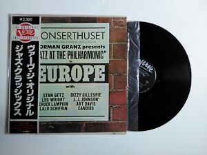 🎶EX/VG++ "Jazz At The Philharmonic" in Europe on Verve Japan Lp 33 Record Album