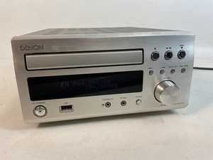 Denon RCD-M37DAB CD Receiver with DAB Radio and MP3 Playback Silver Colour - Picture 1 of 15