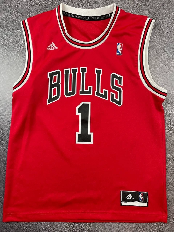 Camiseta de basquete Chicago Bulls Adidas #1 rosa tamanho M - Imagem 1 de 4