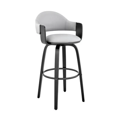 Armen Living Daxton Bar Stool Gray - Image 1 of 4